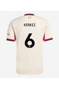 Liverpool Milos Kerkez #6 Fotballdrakt Borte Klær 2025-26 Korte ermer